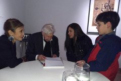 Ulises Ignacio Suárez y Mirta Popesciel con Julio  Le Parc